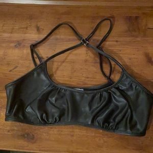 Tic Toc pLeather bralette
